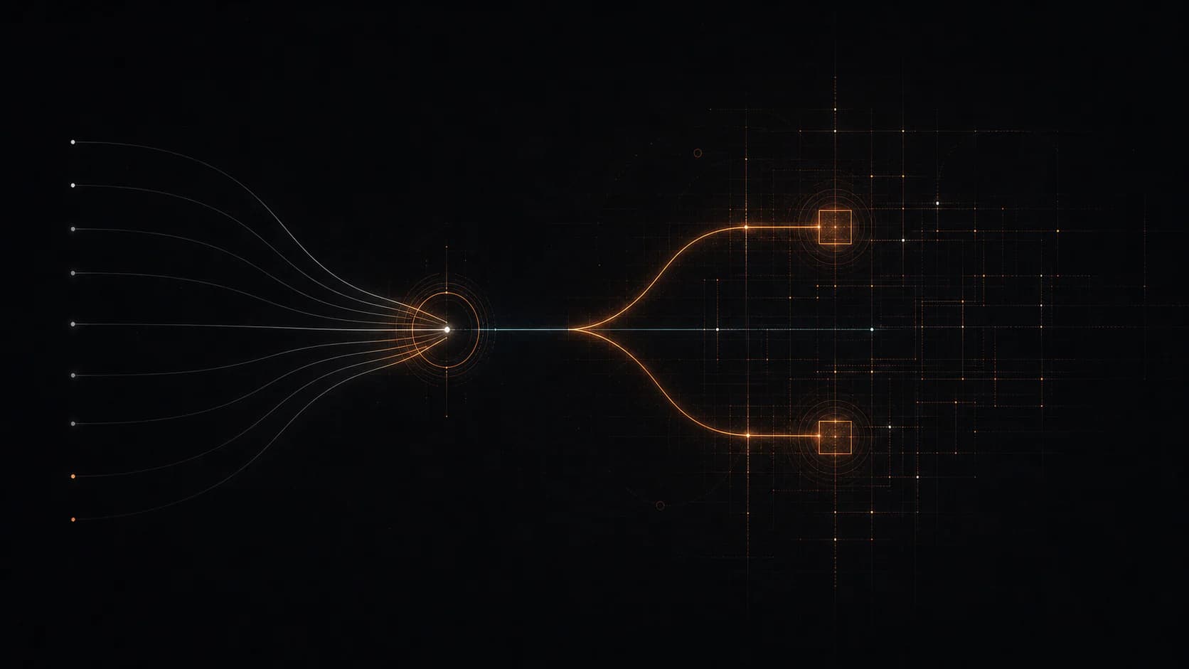 Eight trajectory lines converge at a verifier; two verified paths diverge into separate archive cells.